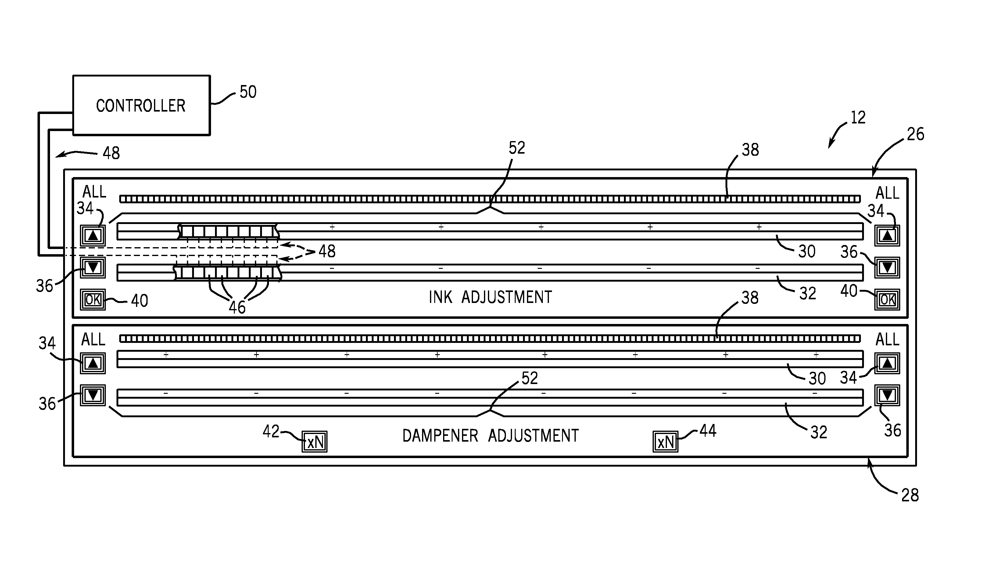 System and method for controlling printing applications over variable layouts