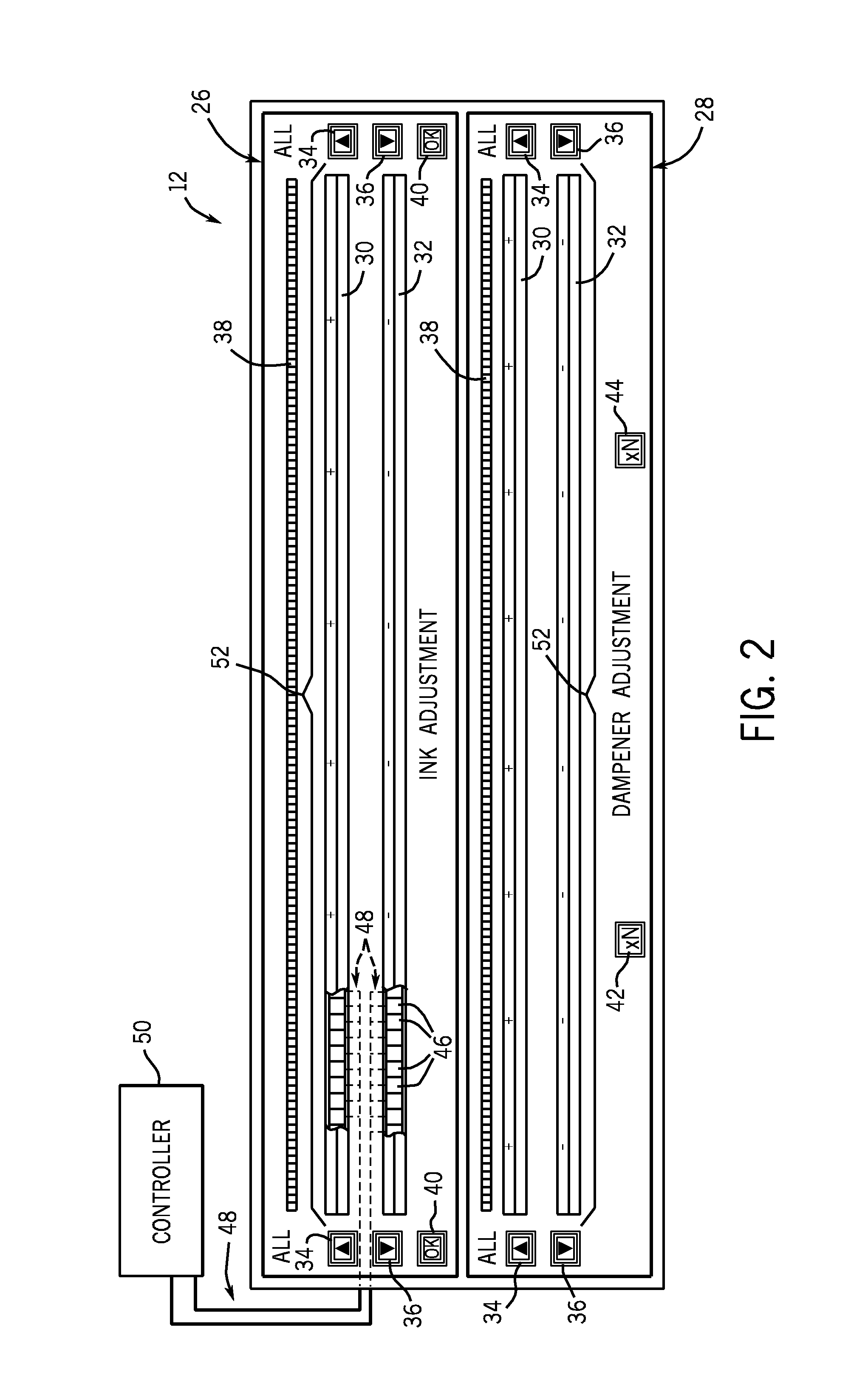 System and method for controlling printing applications over variable layouts