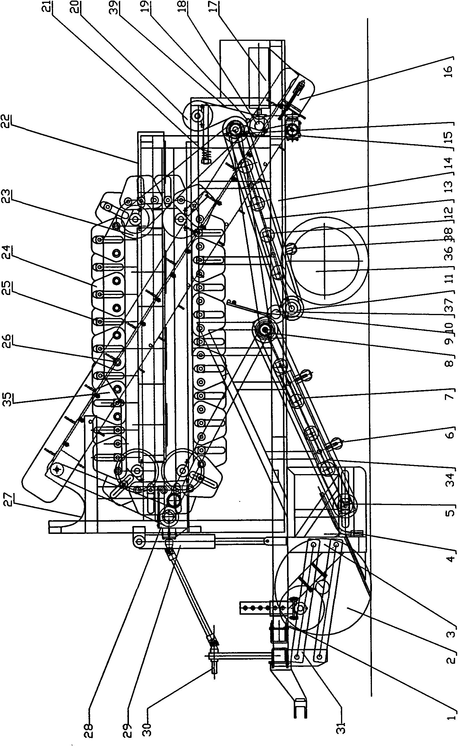 Staged packaging type potato combine harvester