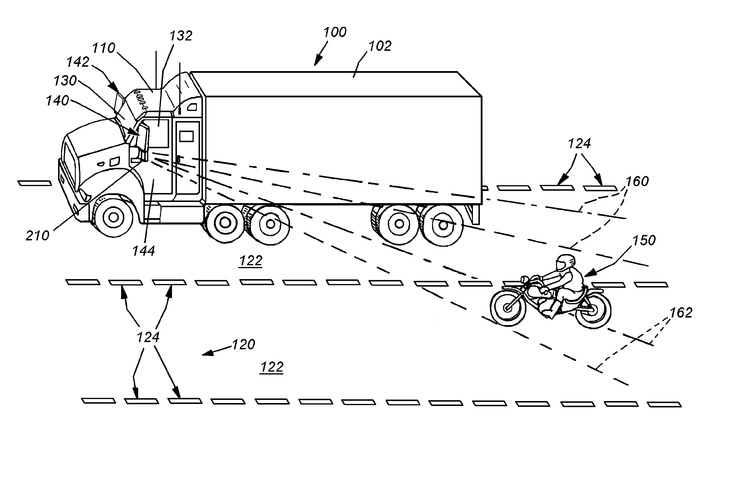 System and method for side vision detection of obstacles for vehicles