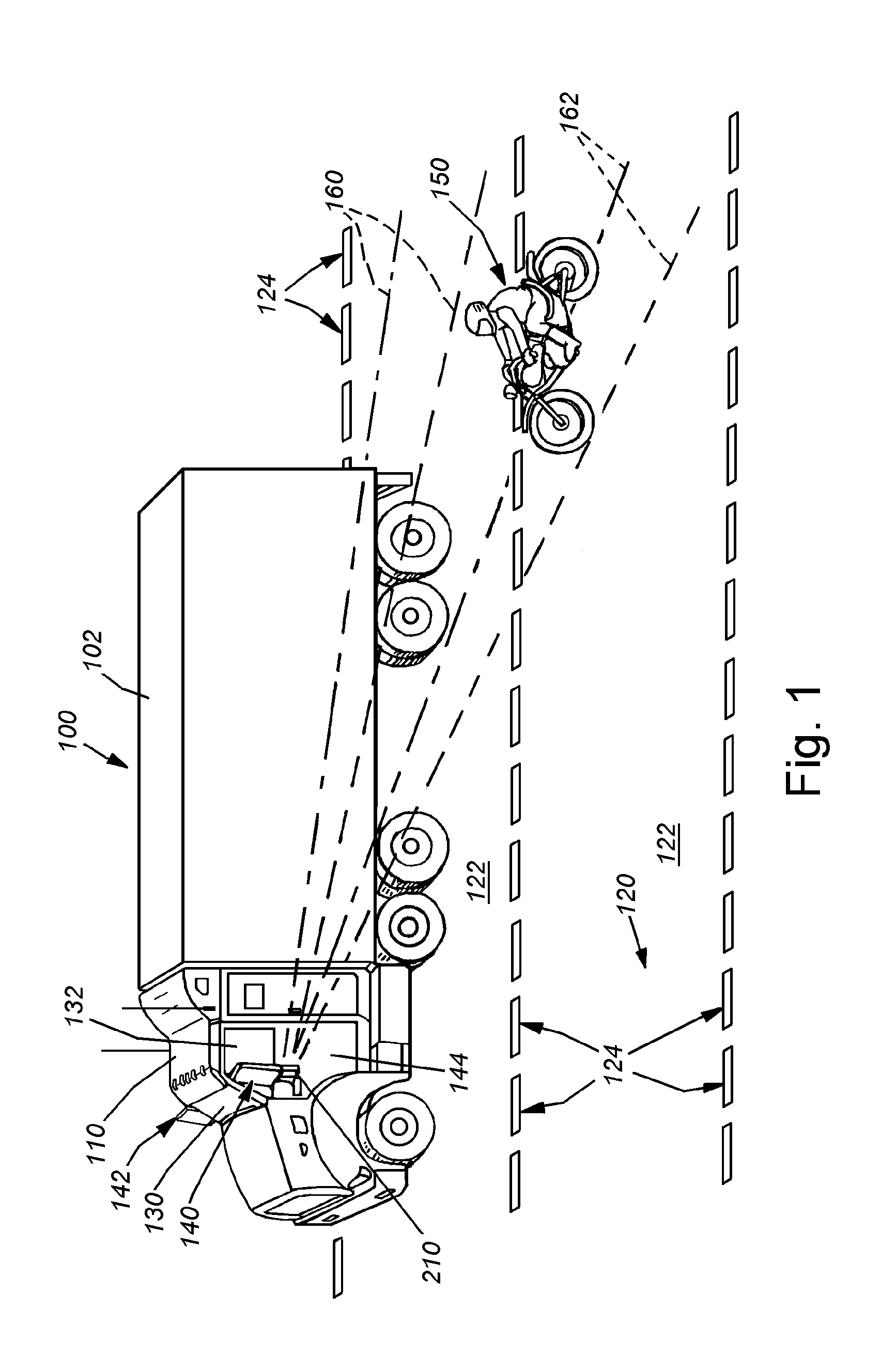 System and method for side vision detection of obstacles for vehicles