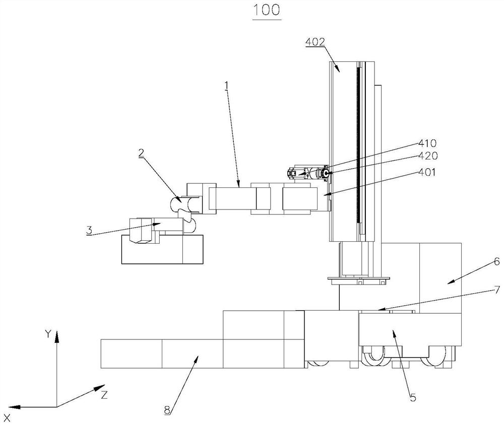 Lifting device and bricklaying robot