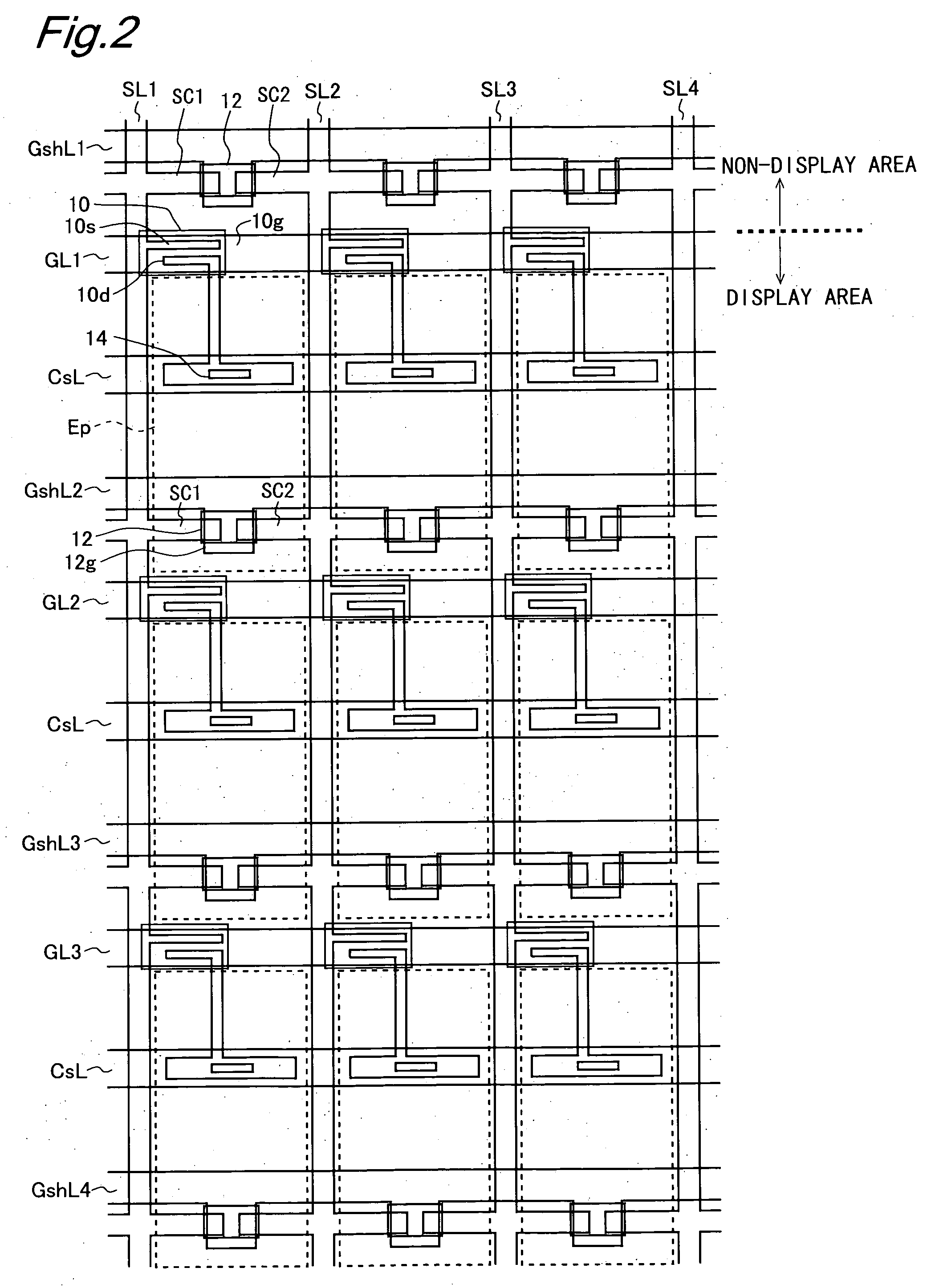 Active Matrix Substrate and Display Device Having the Same