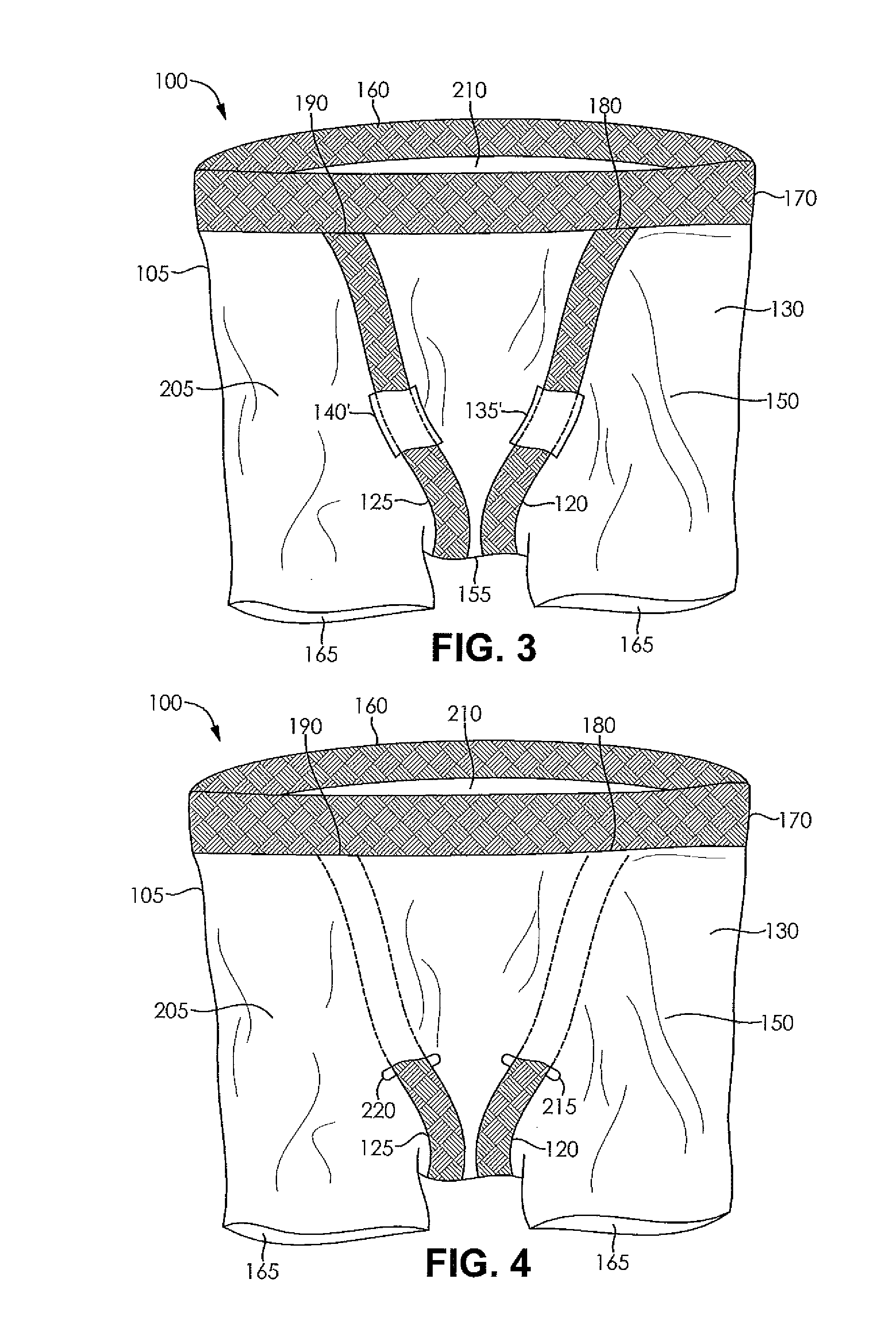 Garment with integral support system