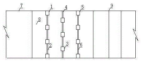 Pile plate plane and vertical face intersecting combination auxiliary energy dissipater