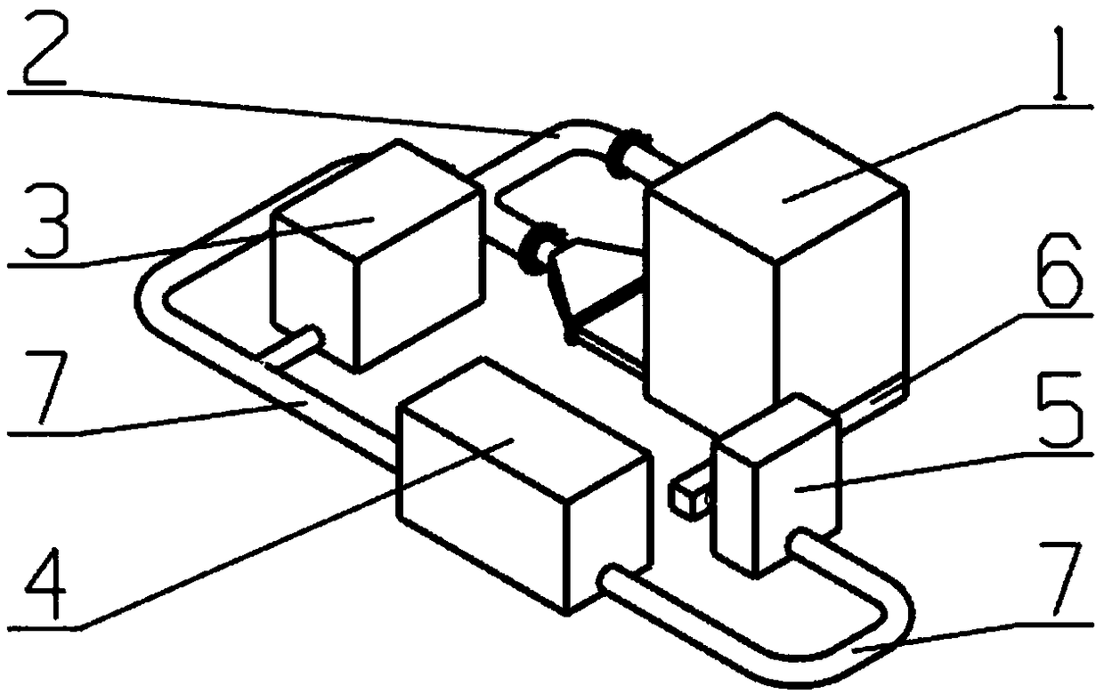 Visualized 3D printing equipment circulation filtering system simulation device and method