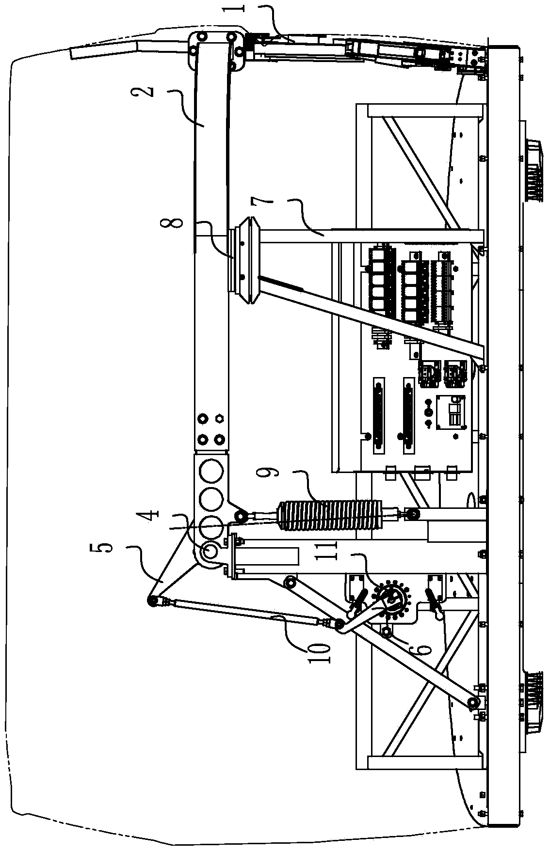 Door structure of cockpit of riding dynamic vehicle