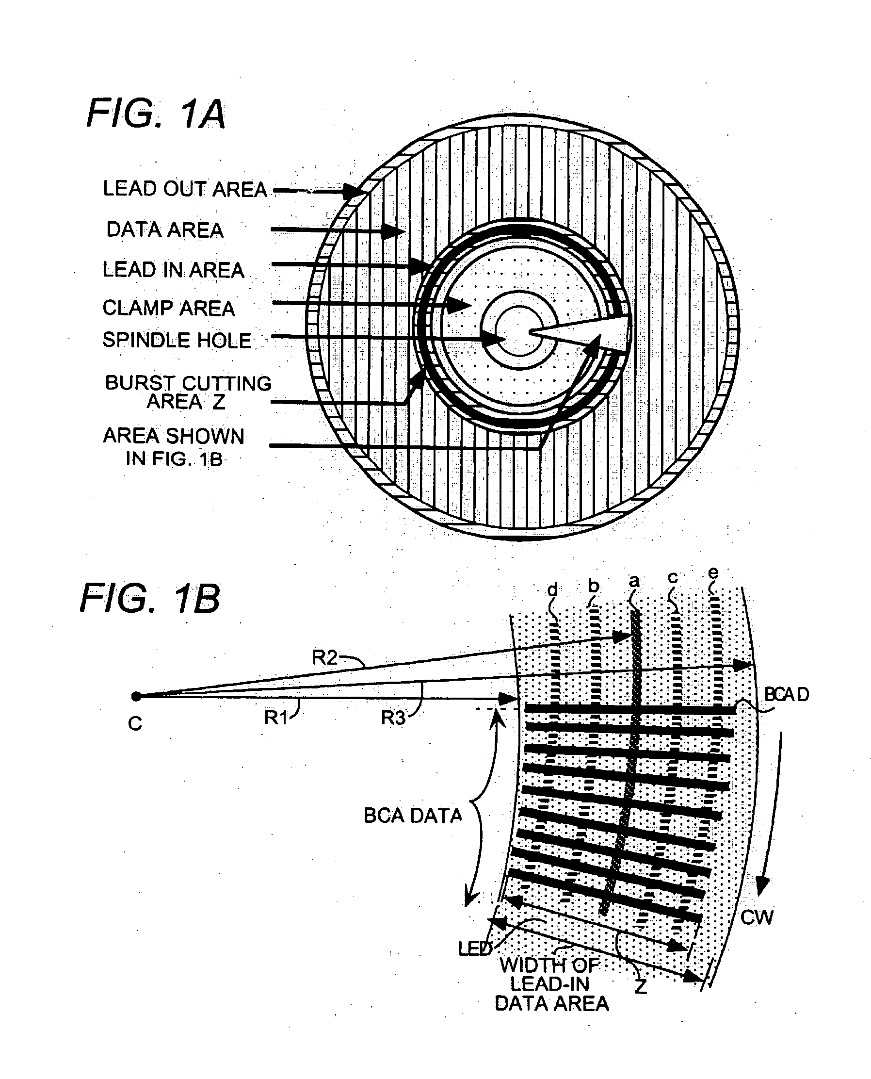 Techniques for forming burst cutting area mark