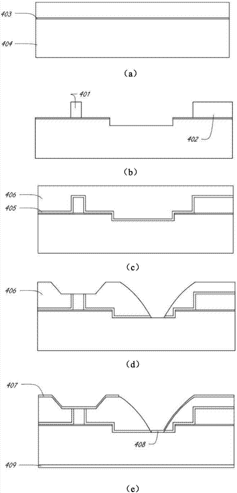 Optical beat signal emitting chip and preparation method