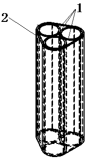 Novel automobile energy absorption box and preparation method thereof