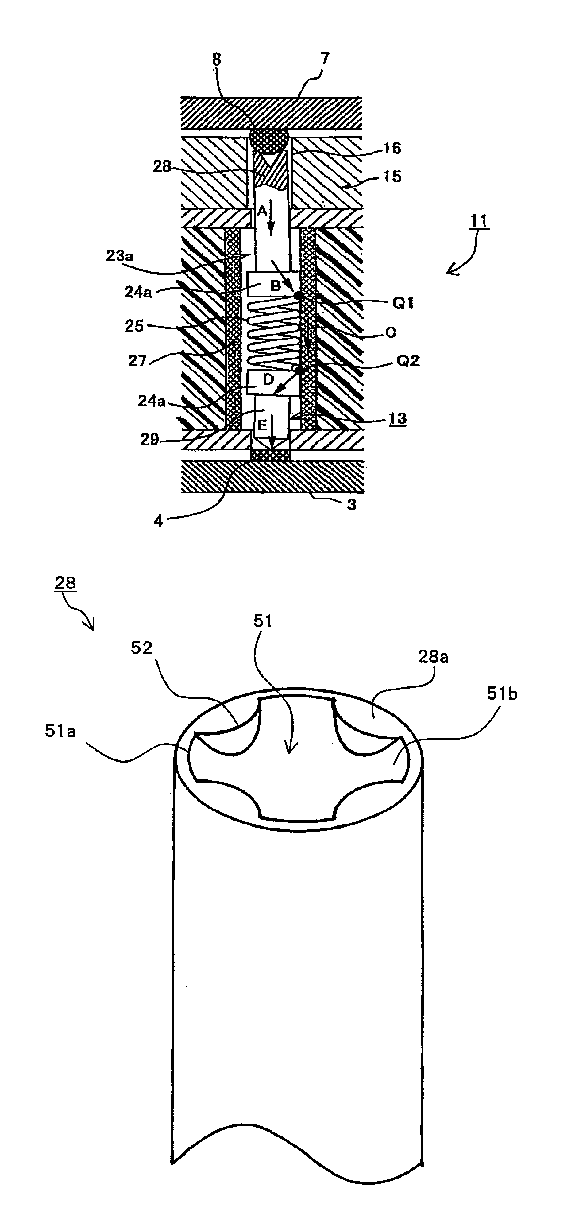 Contact unit and socket for electrical parts