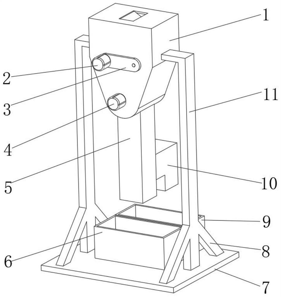 Computer hard disk destroying device and operation method thereof