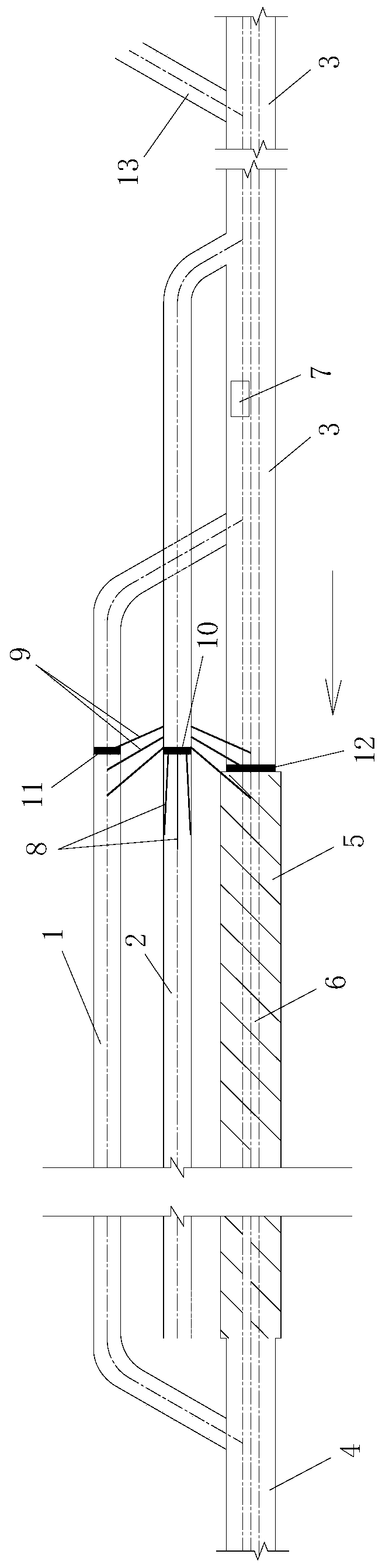 Construction method of tunnel crossing high-angle thrust water-rich sand-rich fault