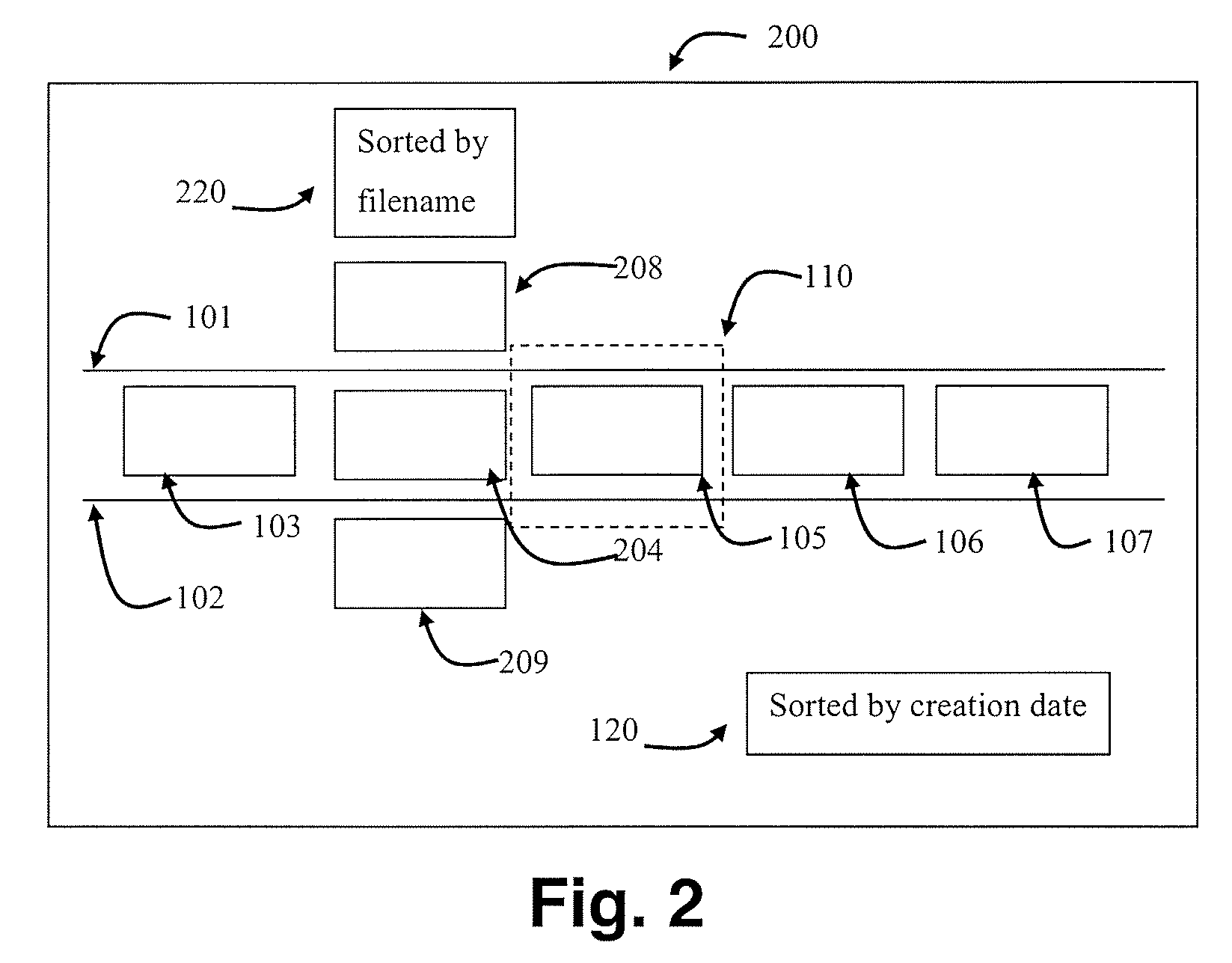 Method for navigating large image sets using sort orders