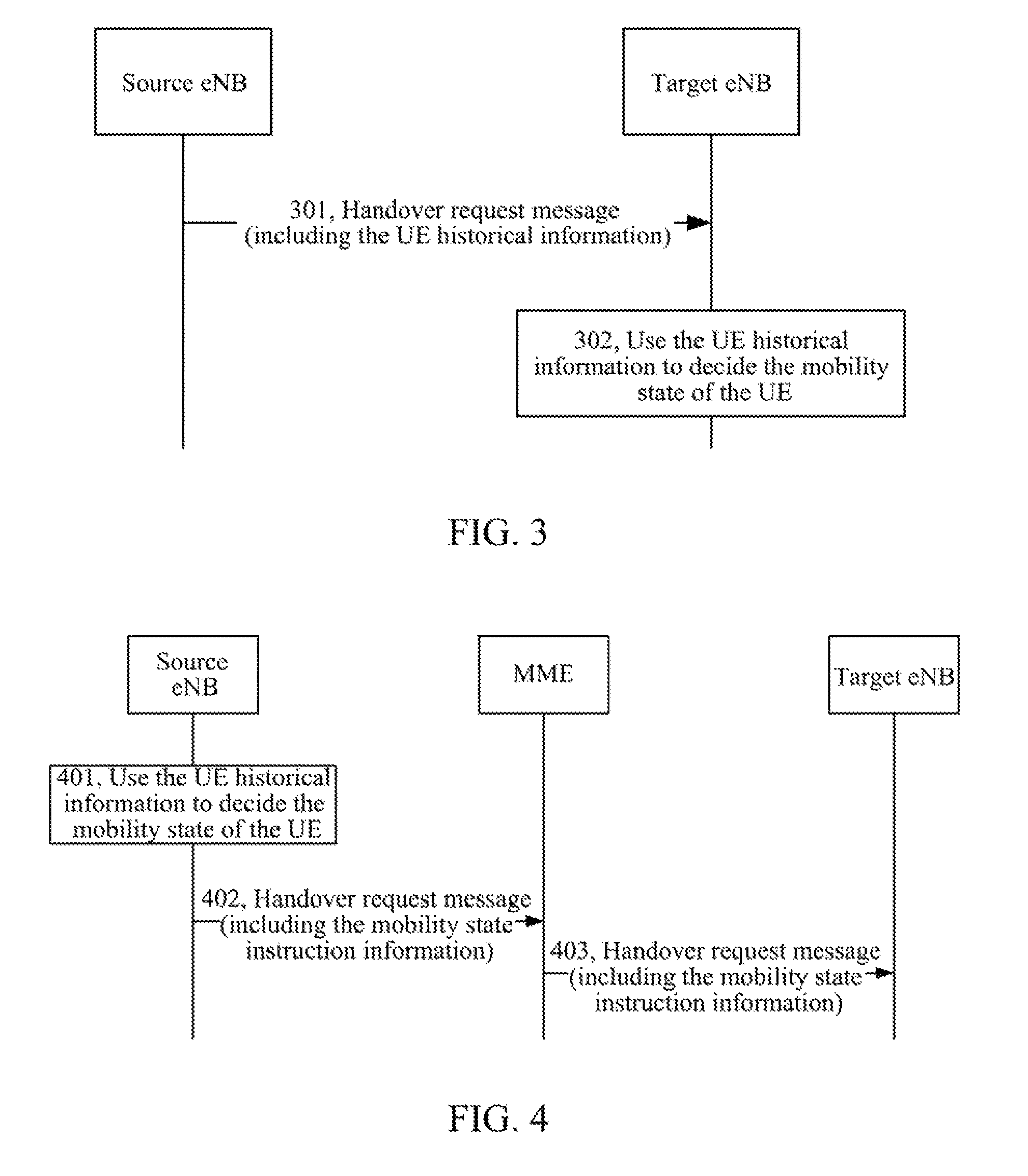 Method and system for a transmitting mobility state