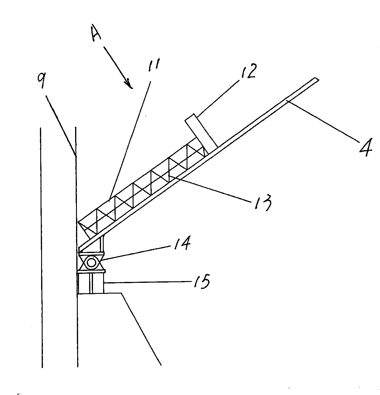 Inclined plate type device for preventing lump coal from being broken in process of entering bin