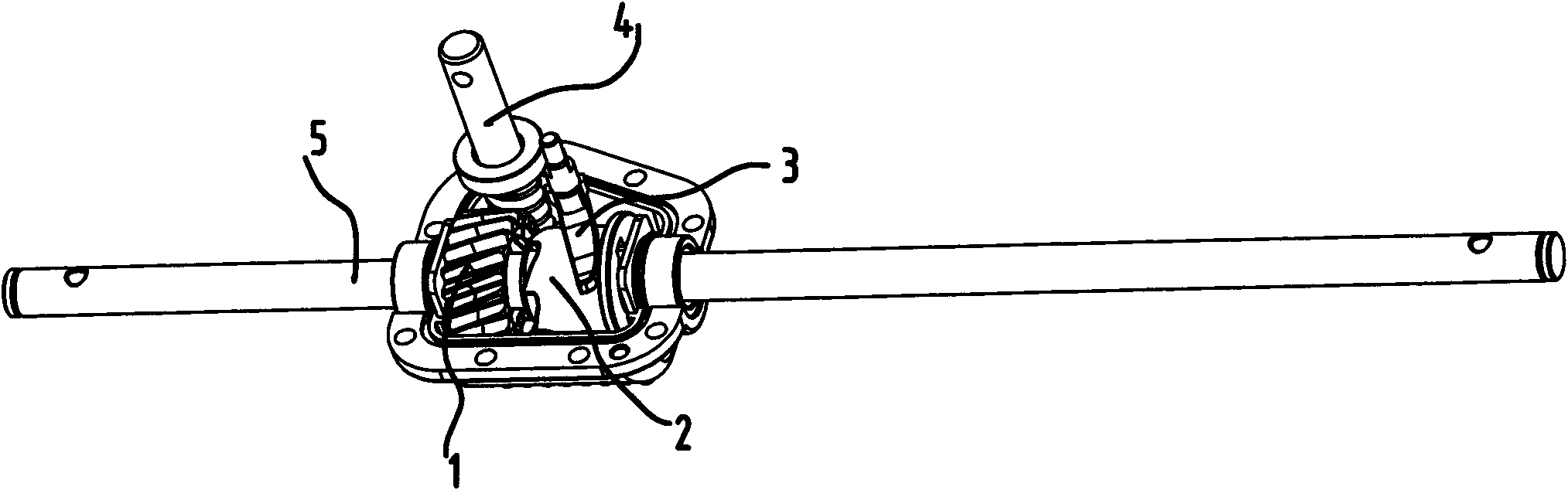 End face tooth engaged and separated structure for speed reducer of mowing machine