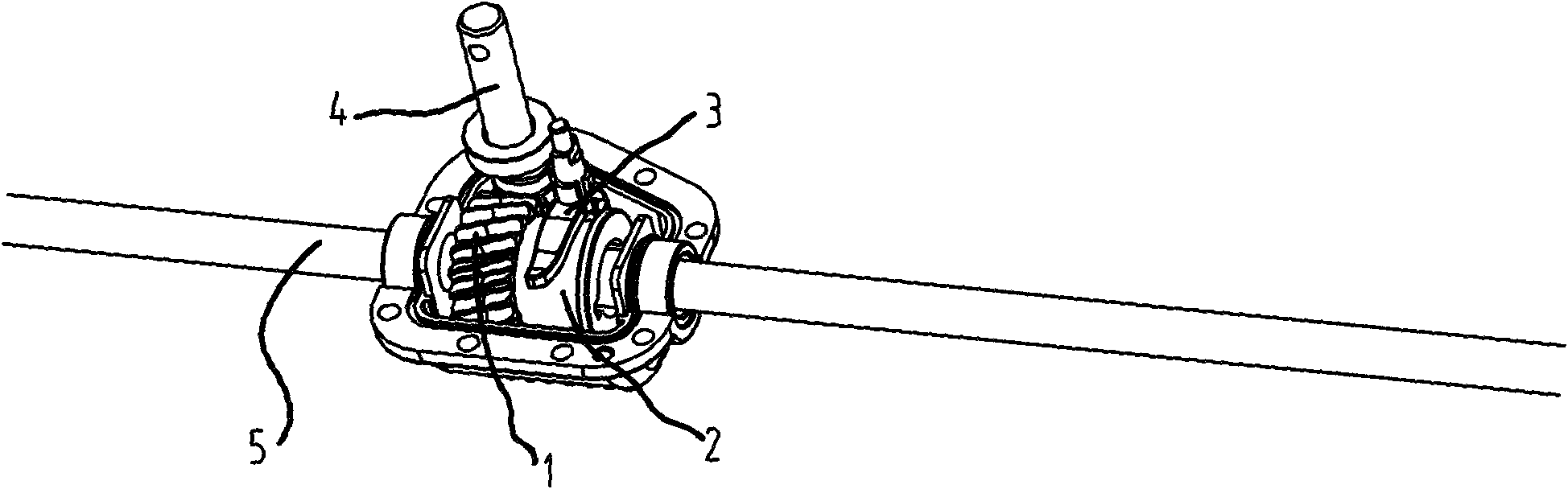 End face tooth engaged and separated structure for speed reducer of mowing machine