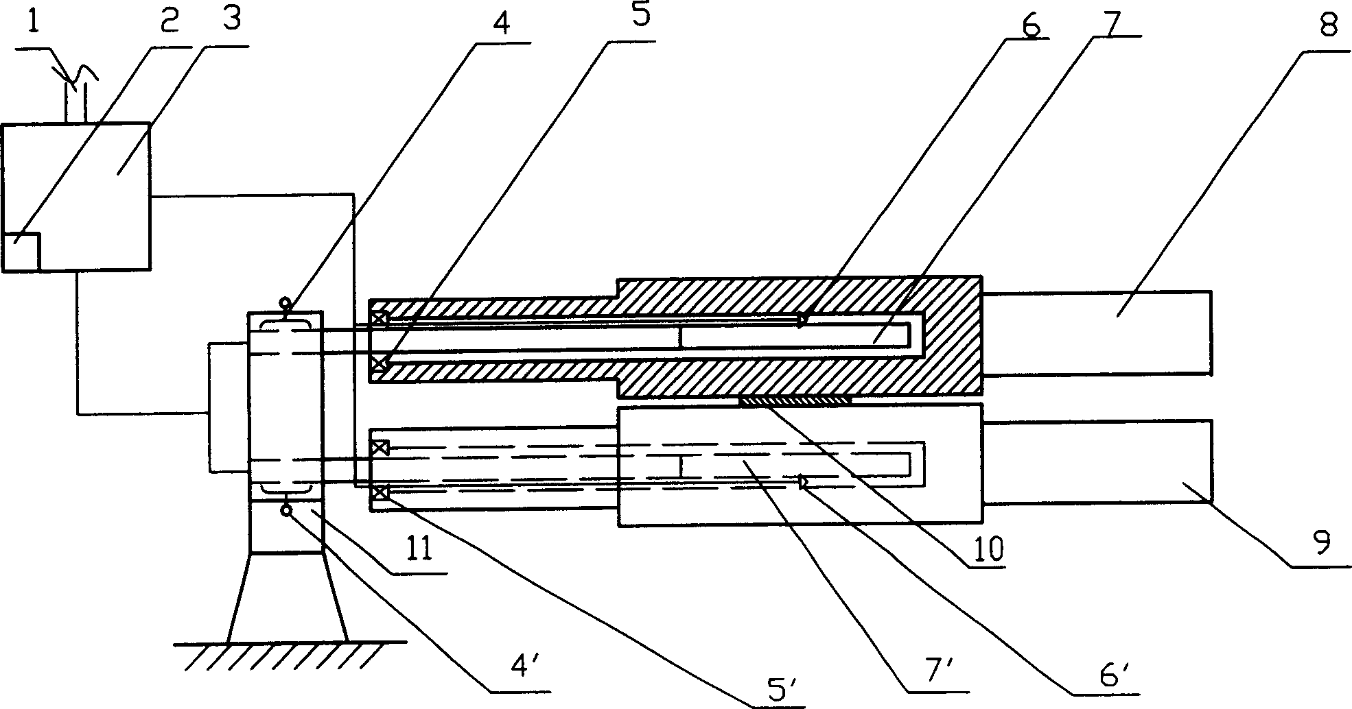 Roller center heater of magnesium alloy board