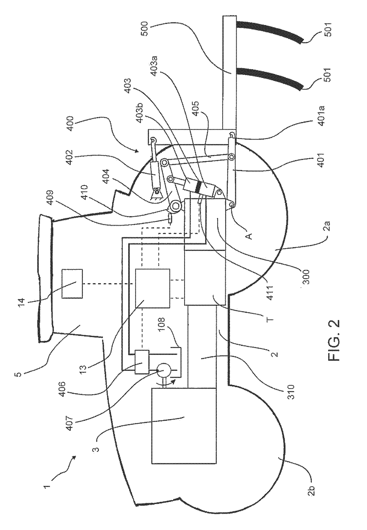 Draft force detection on a vehicle having a linkage