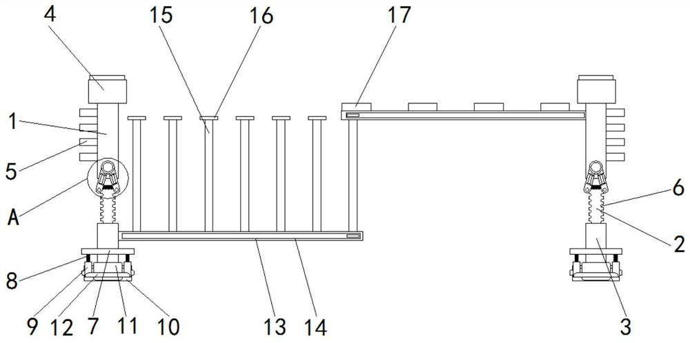 Adjustable greening wall for landscape architecture and operation method of adjustable greening wall