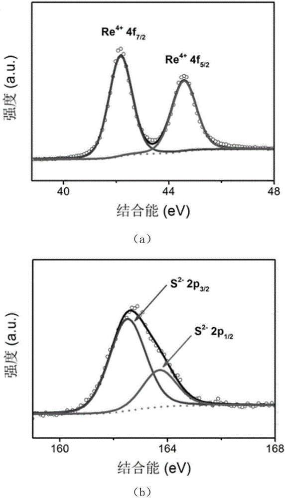 Method for preparing rhenium disulfide nanosheets