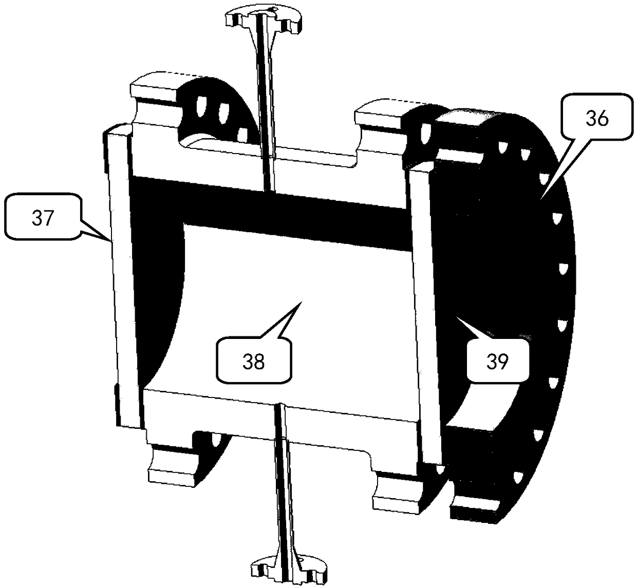 Testing system employing hollow-brick-based heat-accumulating-type heating