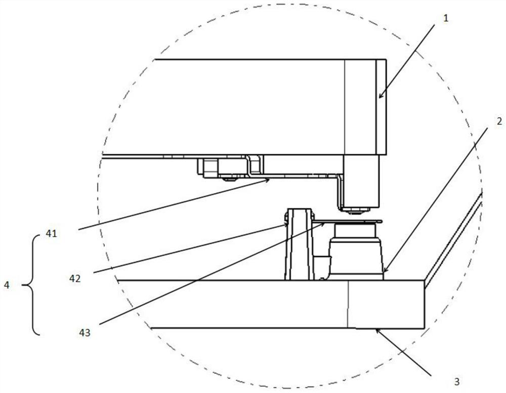 Airbag horn switch structure and automobile