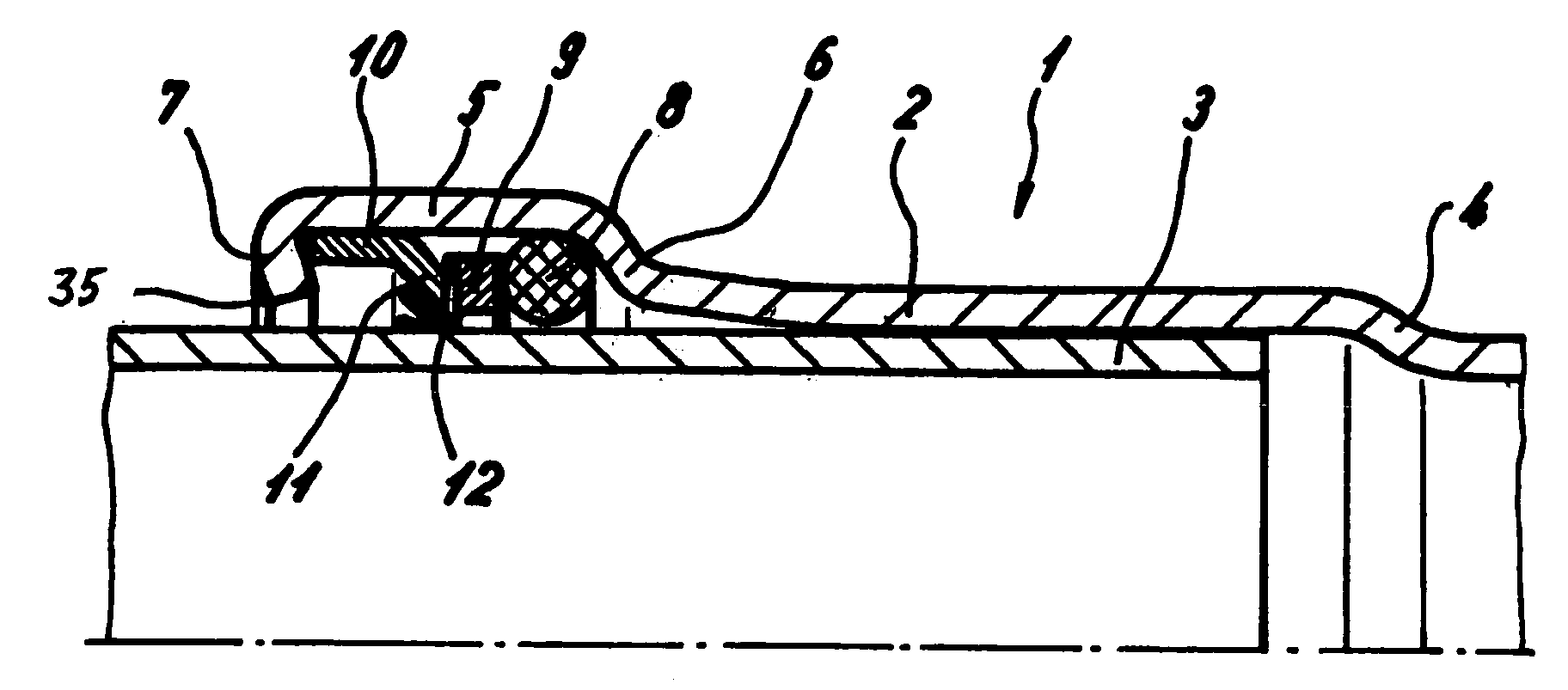 Pressed-connection arrangement