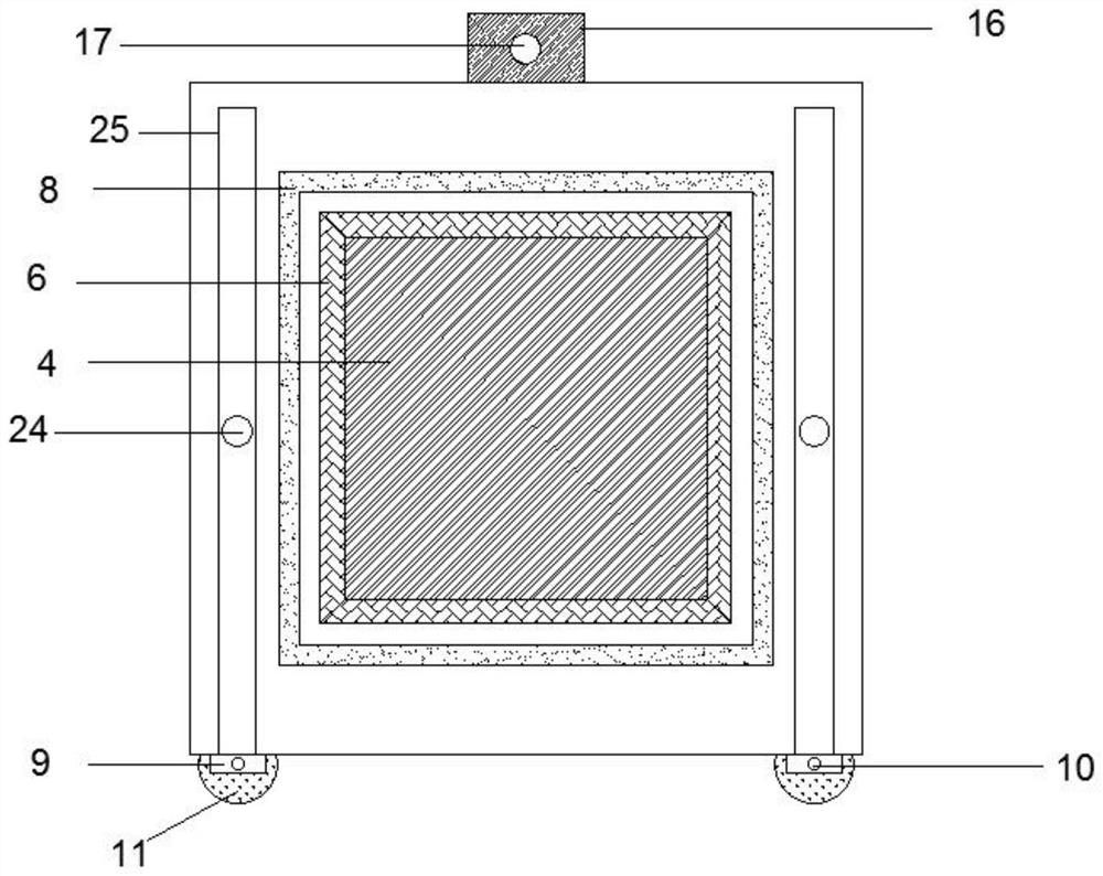 Airtight rectangular window for ship