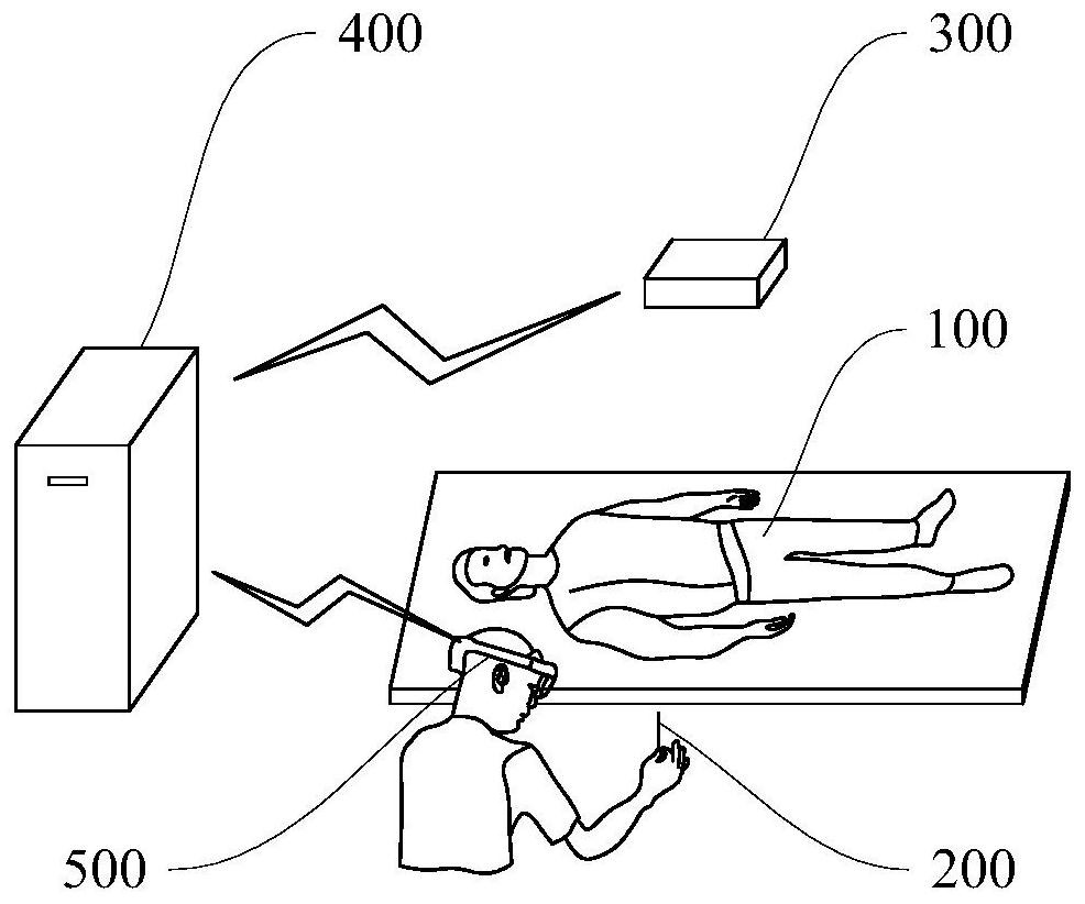 Virtual-real fusion vascular interventional operation simulation system