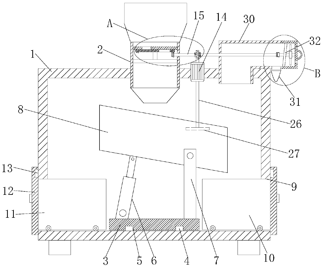 Grain processing stone-removing machine