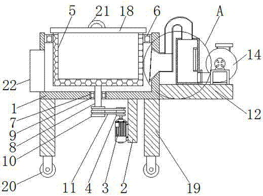 Dehydration device for processing freeze-dried foods