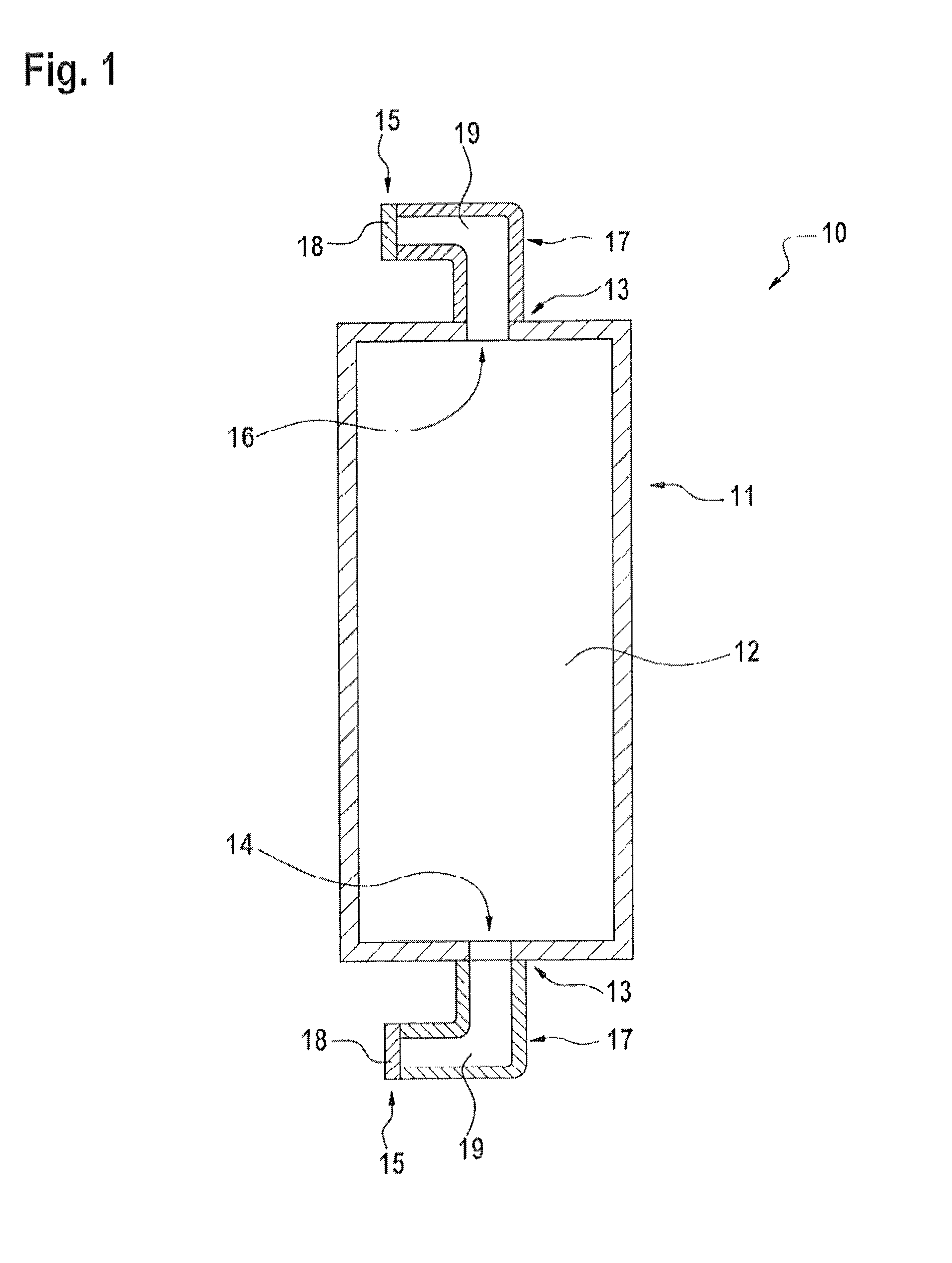 Device for the adsorption treatment of a fluid or fluid stream