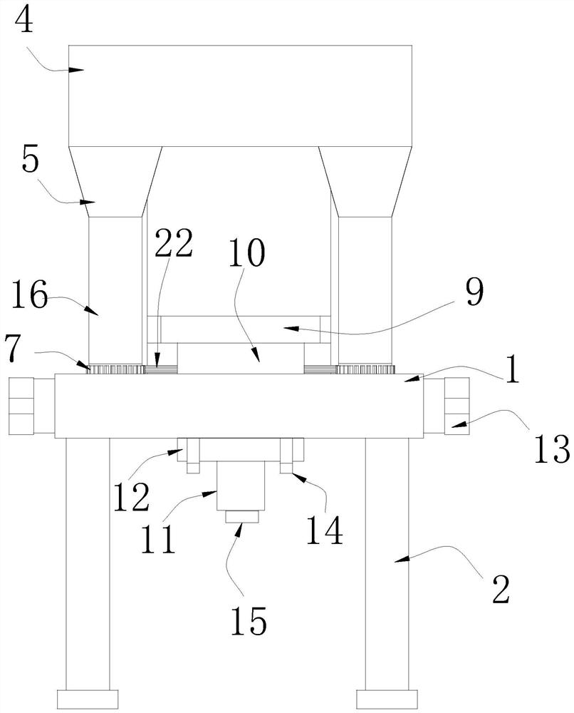 Flour storage method for food processing factory