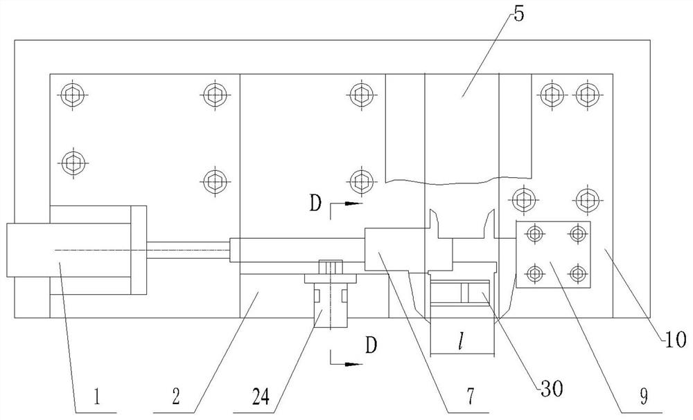 Automatic stretching distance-fixing, positioning and clamping device for assembly