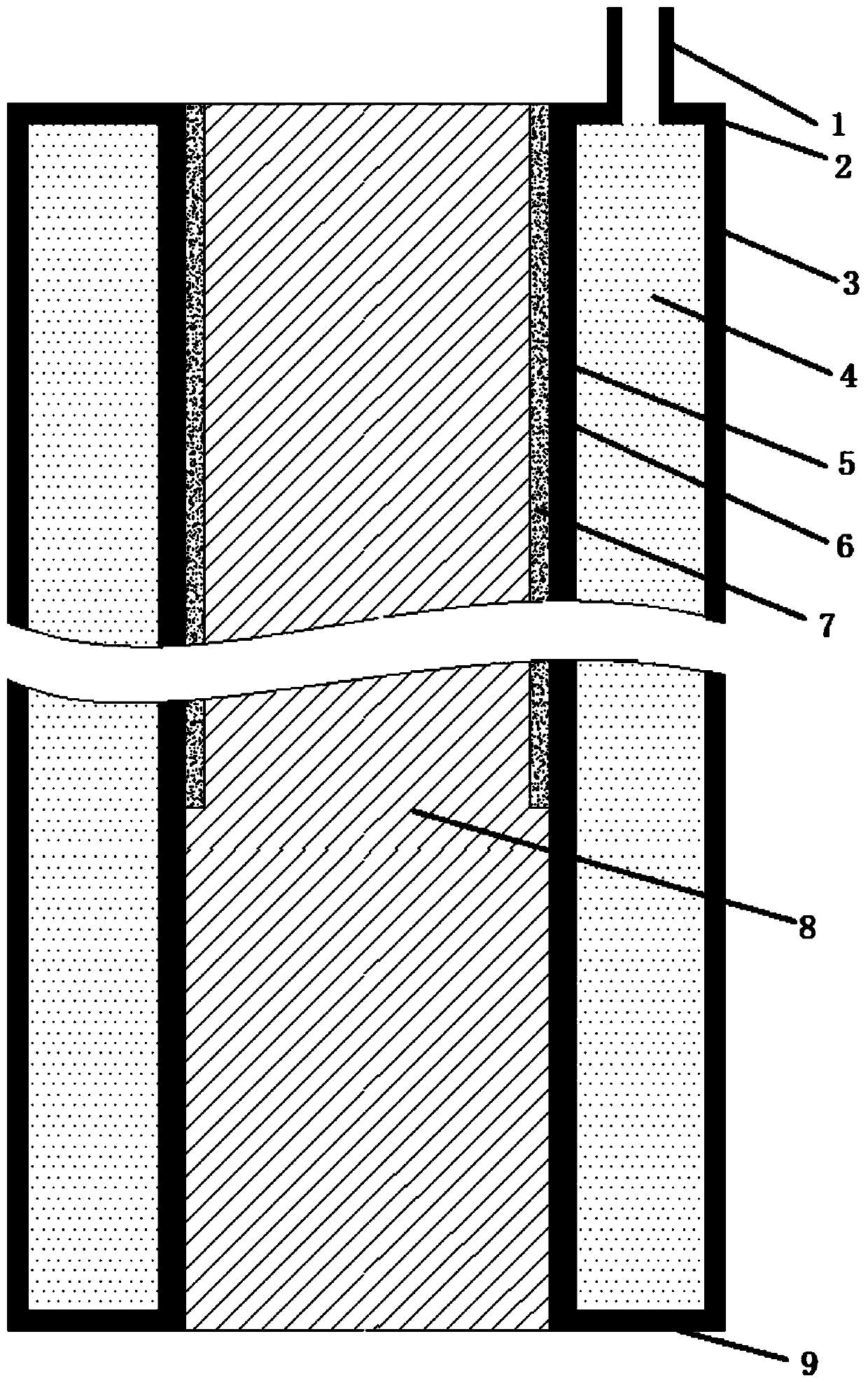 Preparation method of tubular chromium target material