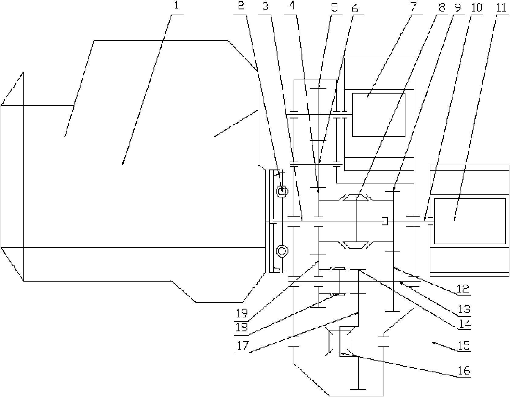 Plug-in hybrid driving device based on mechanical automatic transmission