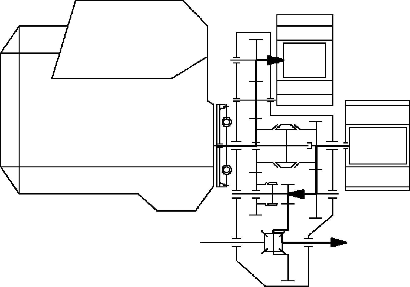 Plug-in hybrid driving device based on mechanical automatic transmission