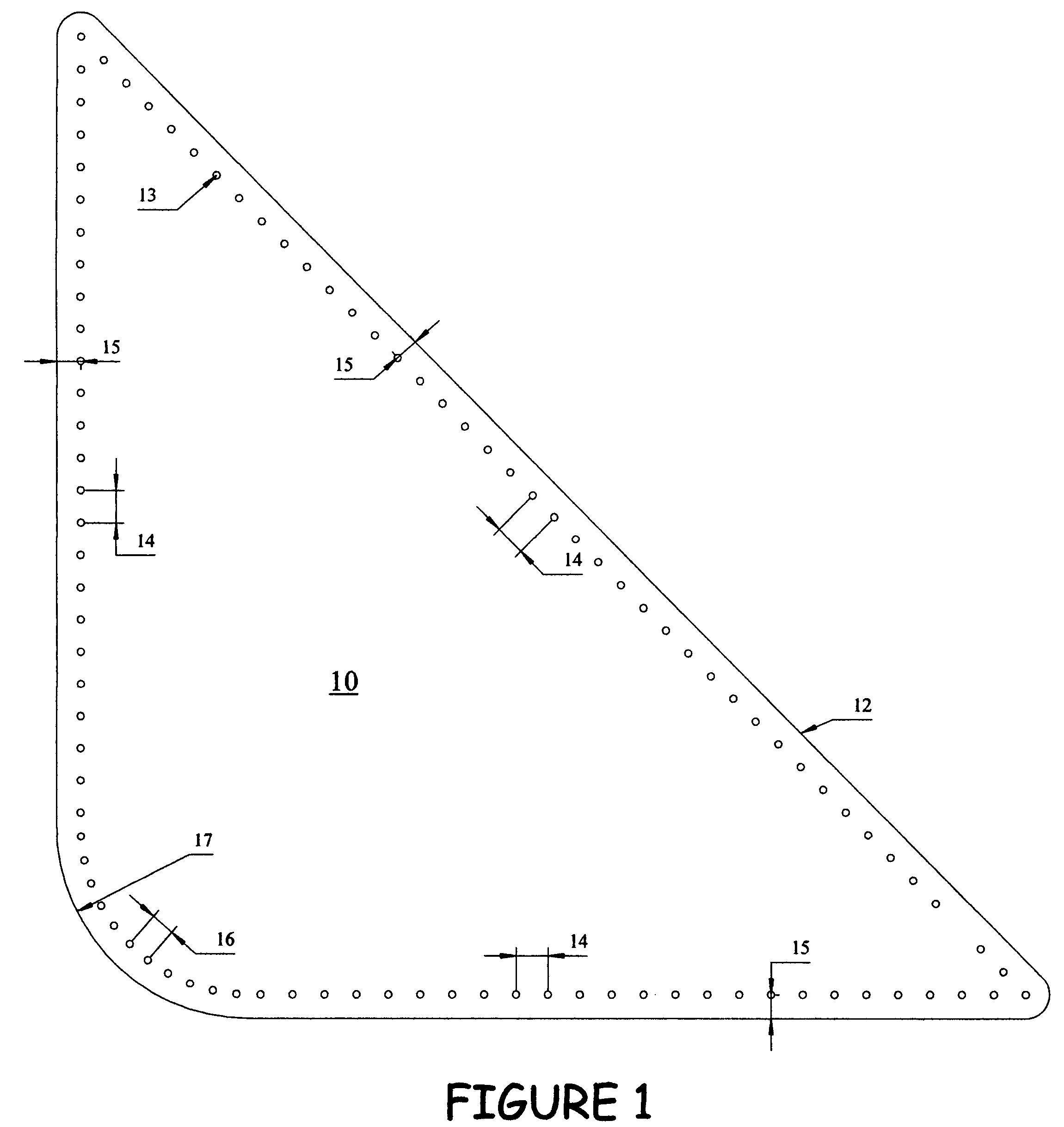 Template and method to prepare various fabrics to receive a decorative edging