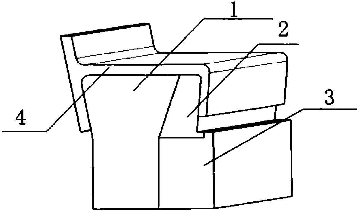 Enclosed composite member forming tool and application method thereof