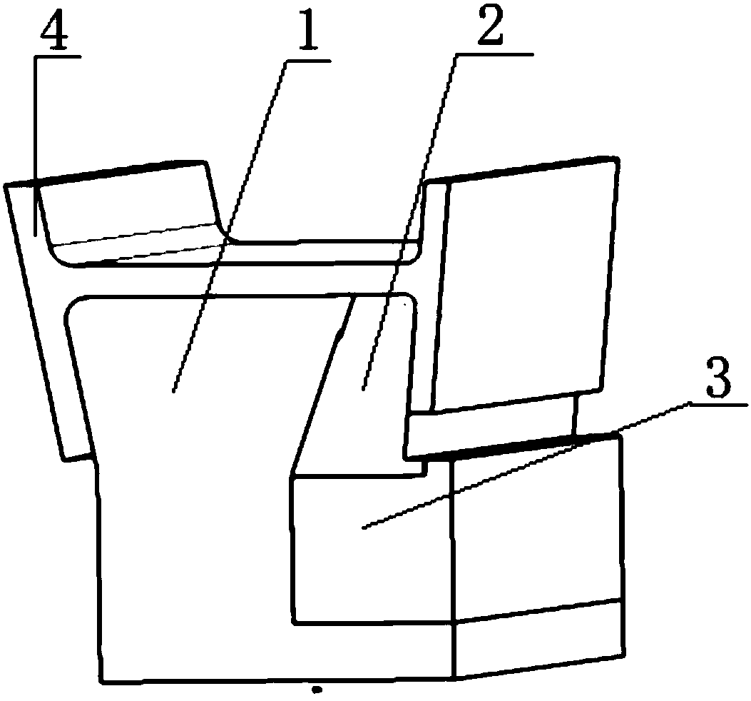 Enclosed composite member forming tool and application method thereof