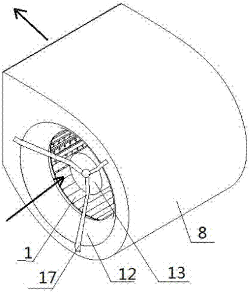 Low-noise centrifugal fan with noise reduction lining and air purification device