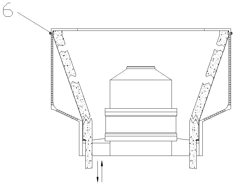 Filter bag pull-up type reciprocating oscillation discharge type centrifugal machine