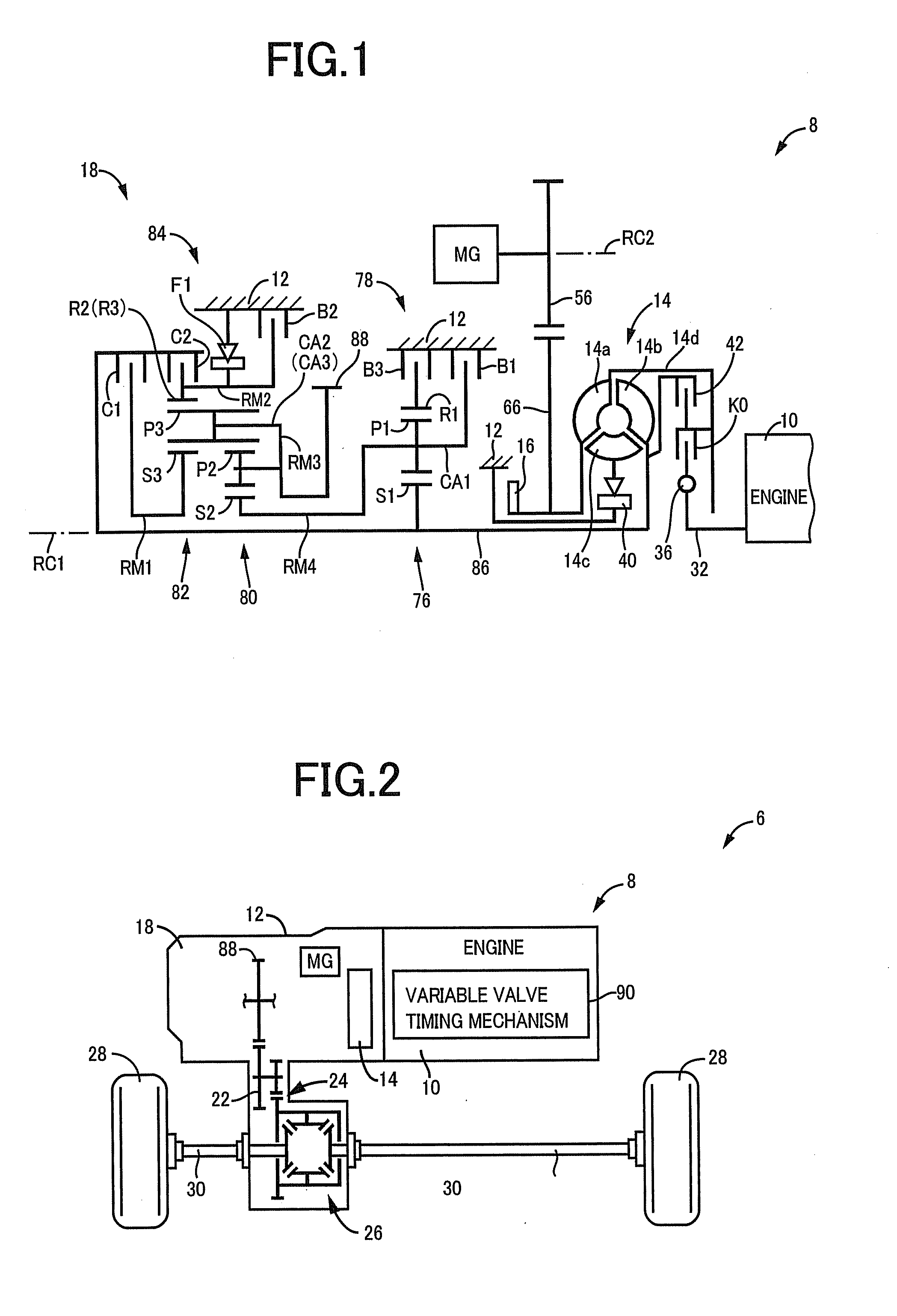 Vehicle engine control device