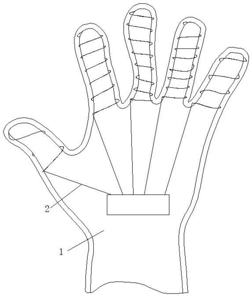 Glove capable of conducting intelligent heating according to body surface temperature