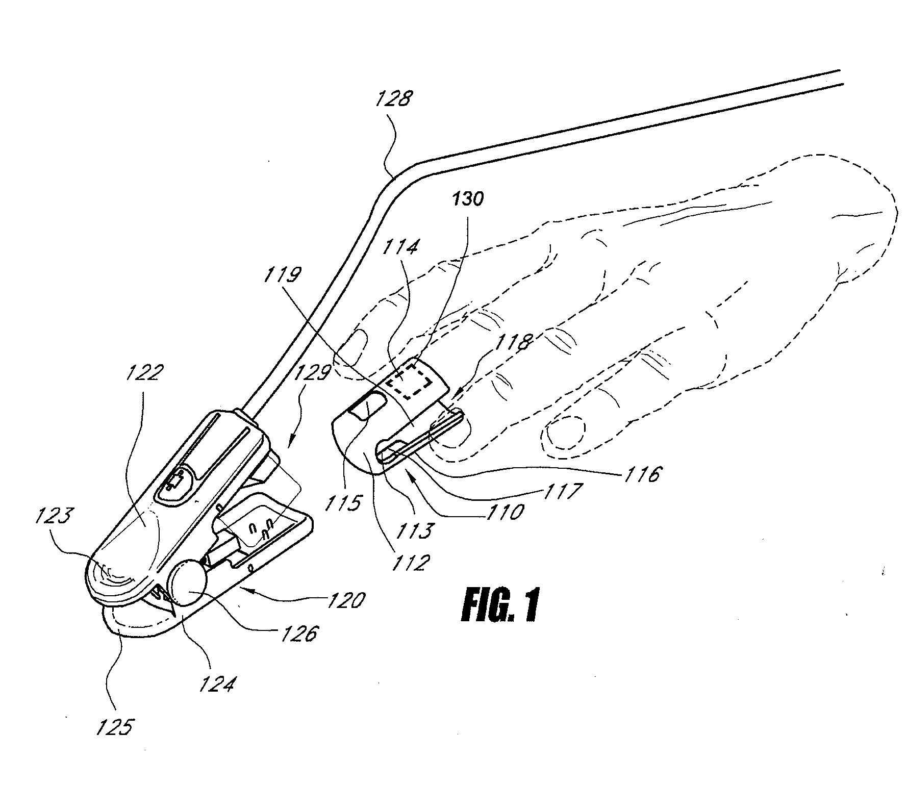 Disposable components for reusable physiological sensor