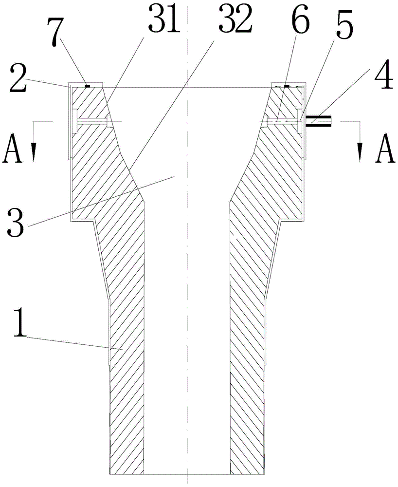 Long nozzle and continuous casting method