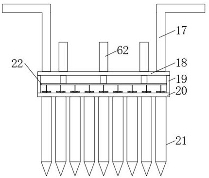 A deep neutralization and regeneration device specially used for excessive organic pollution in saline-alkali soil