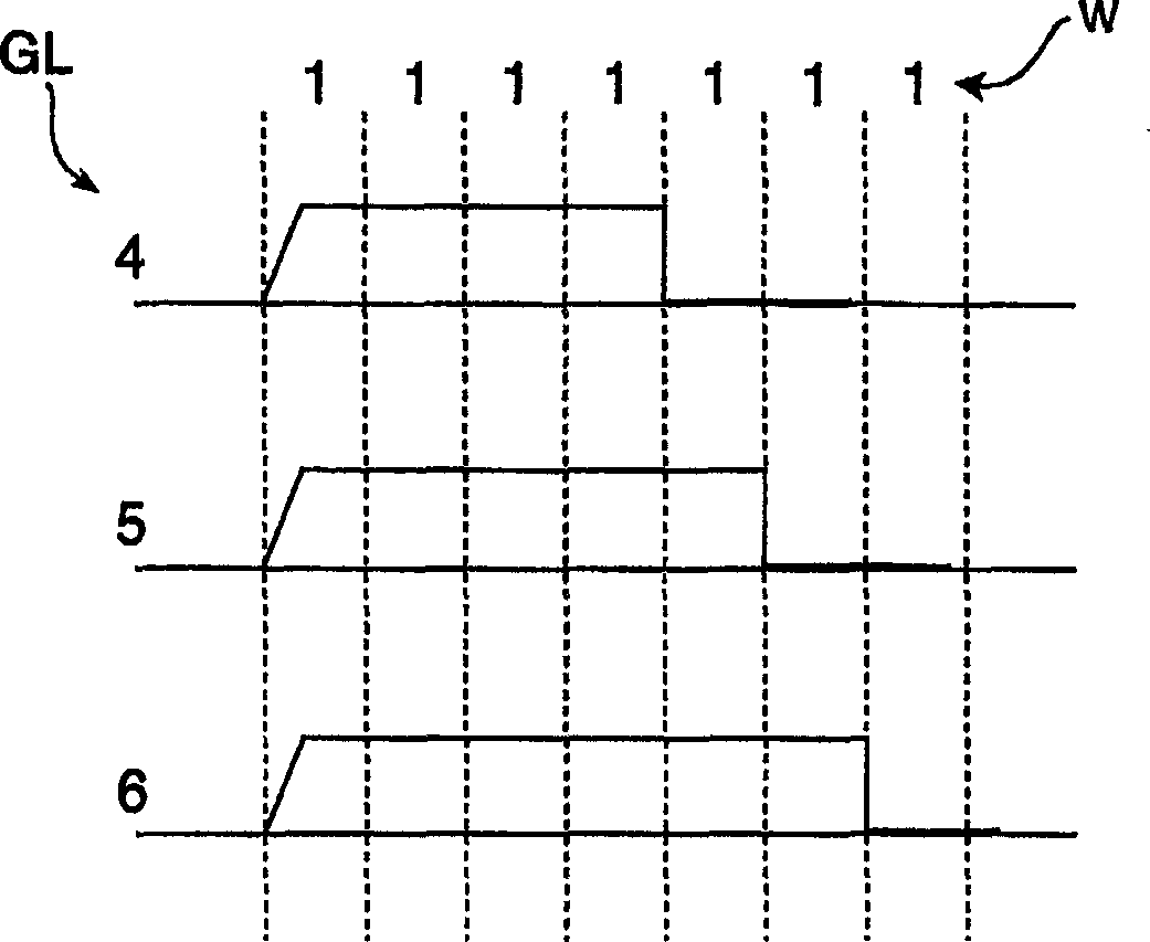 Subfield driving pixels in a display device